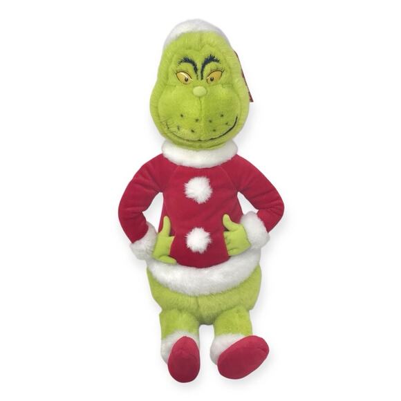 Hallmark NWT Dr. Seuss Grinch Who Stole Christmas 1999 Santa Plush Le Grincheux - Picture 7 of 9